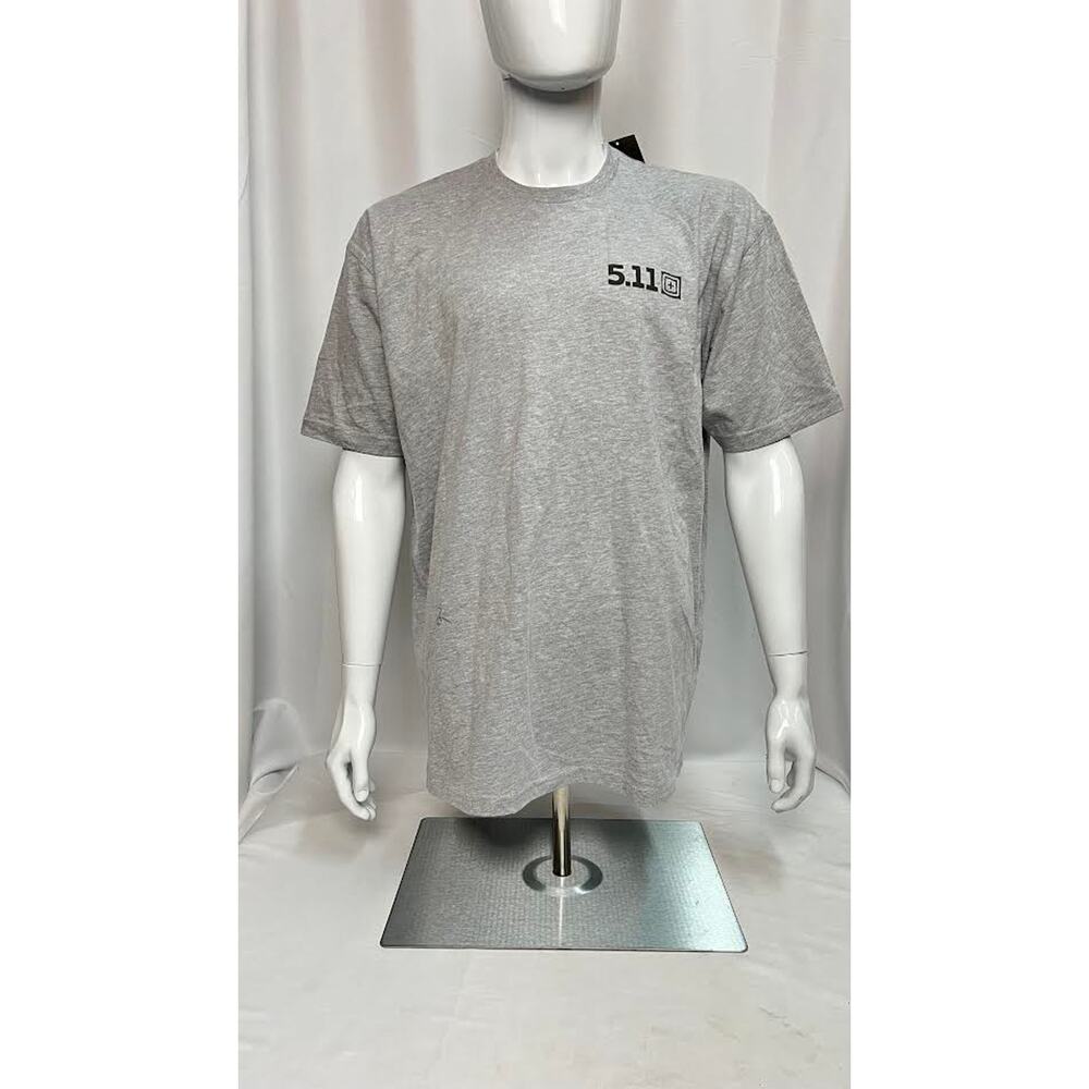 NWT! 5.11‎ Tactical Men's ALWAYS READY TEE (Heather Grey), Size SMALL
